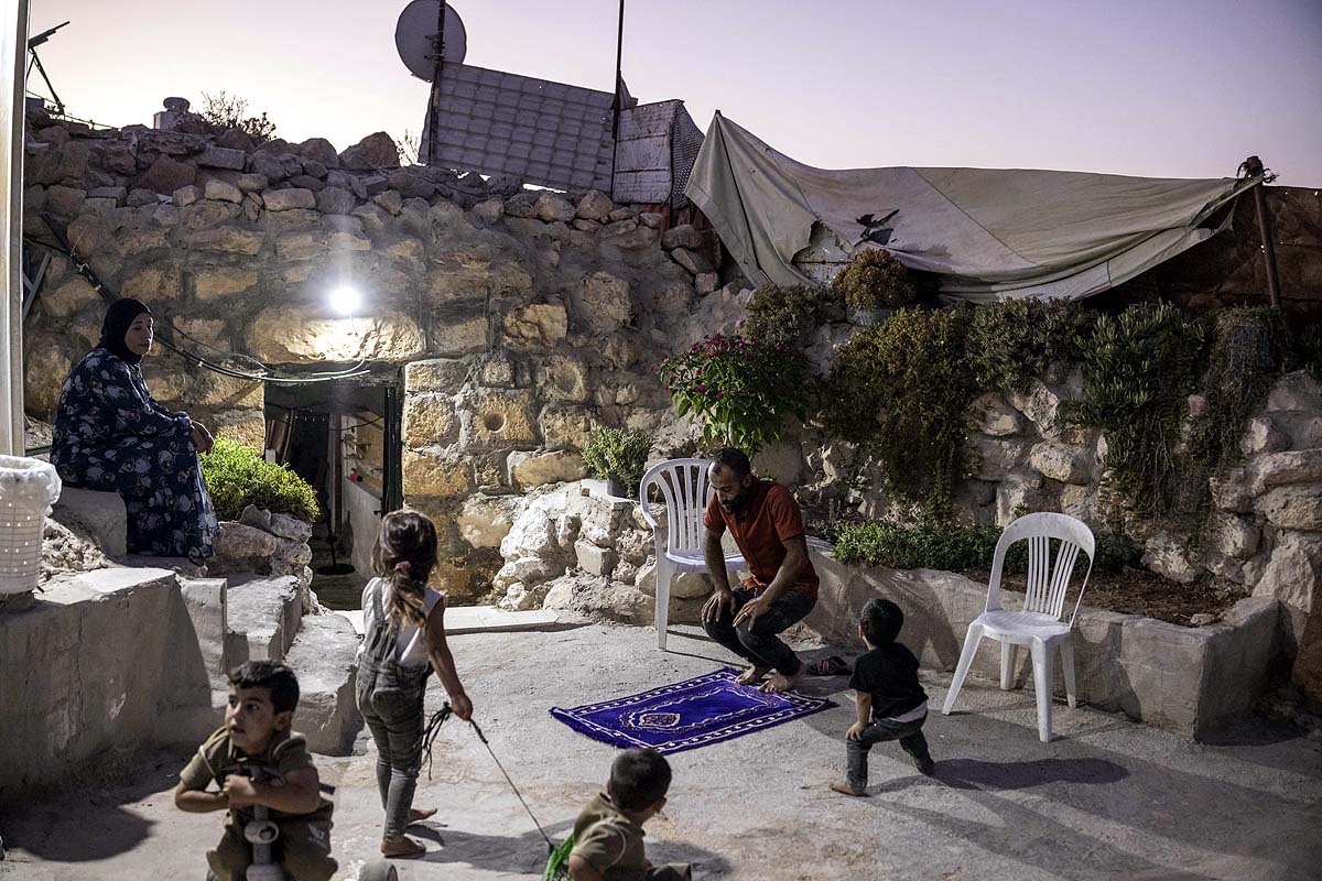 Palestinian family cave