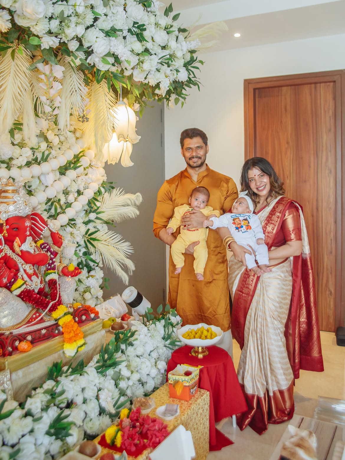 Sambhavna twins first Ganpati utsav