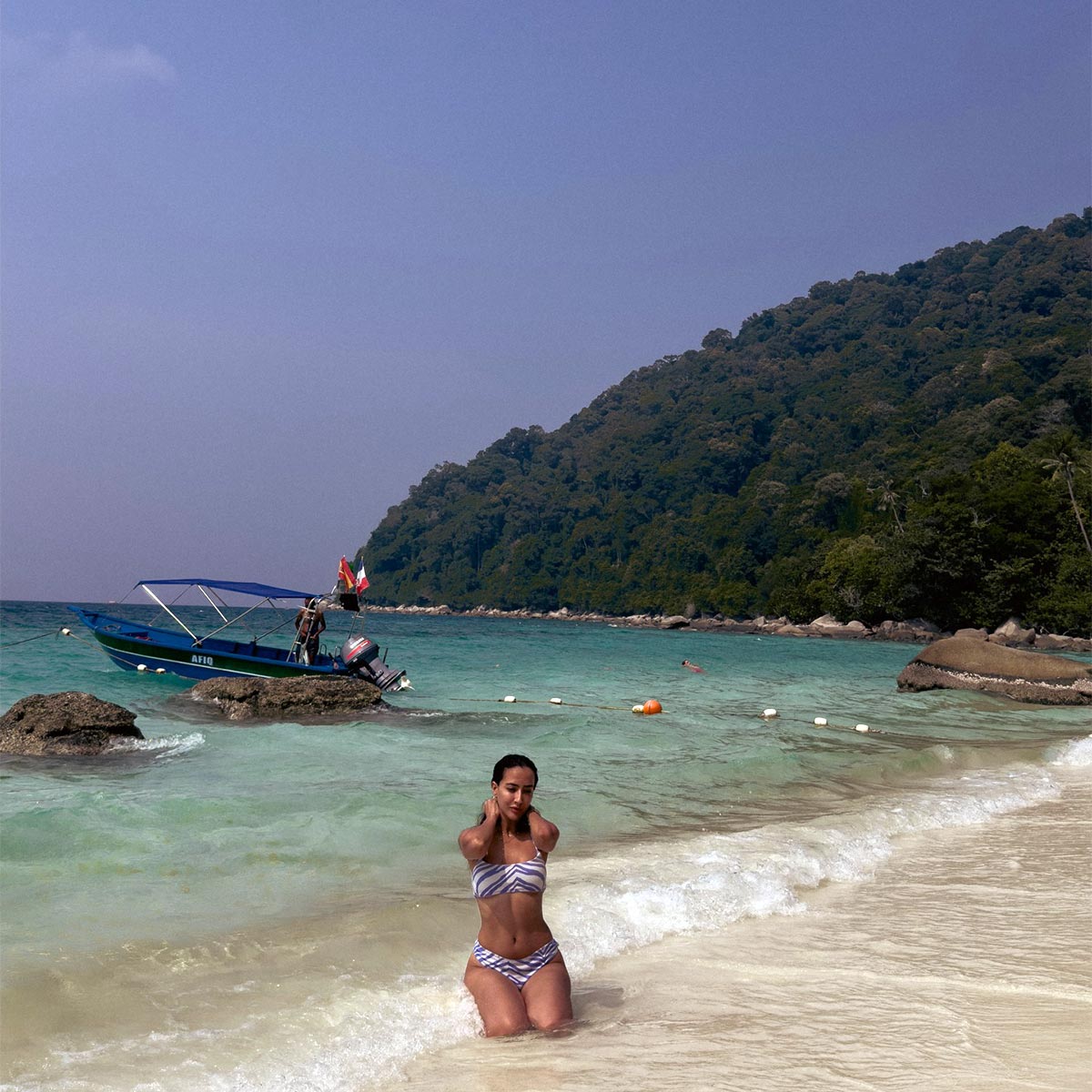 actress soundous moufakir bold bikini look 