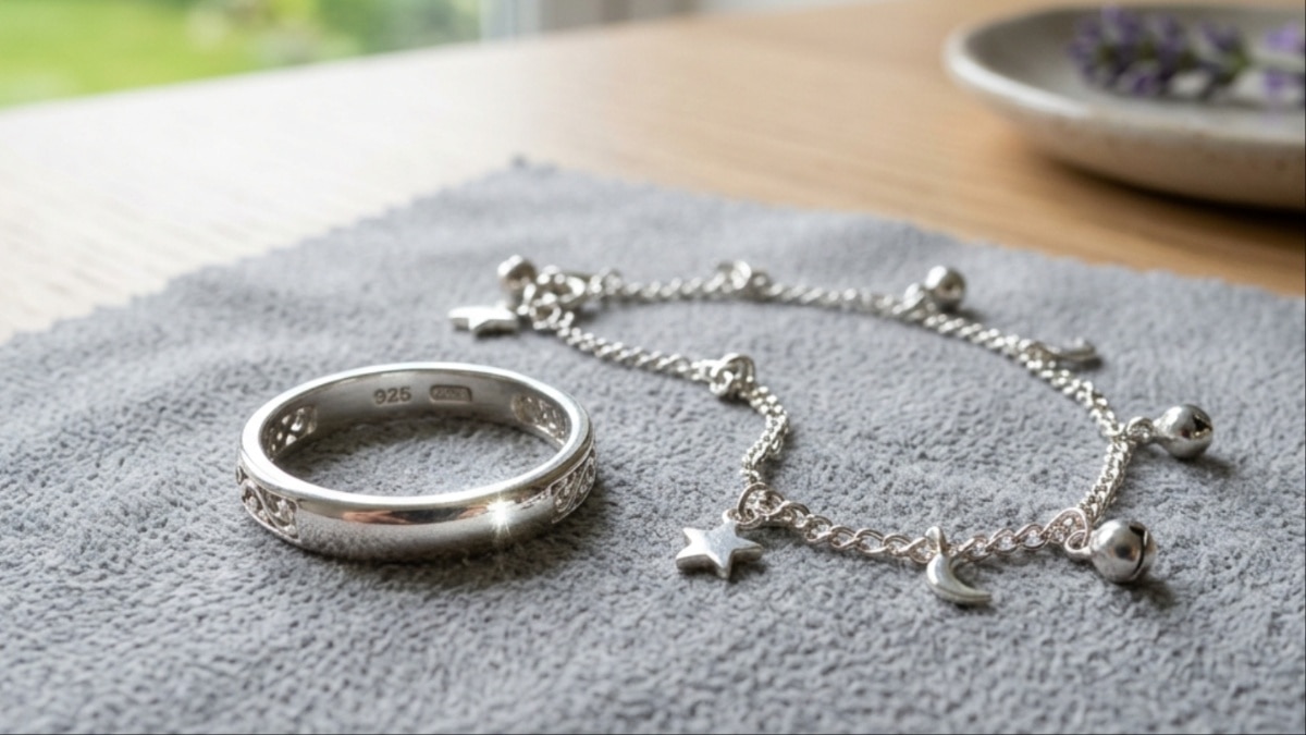 silver jewellery at home