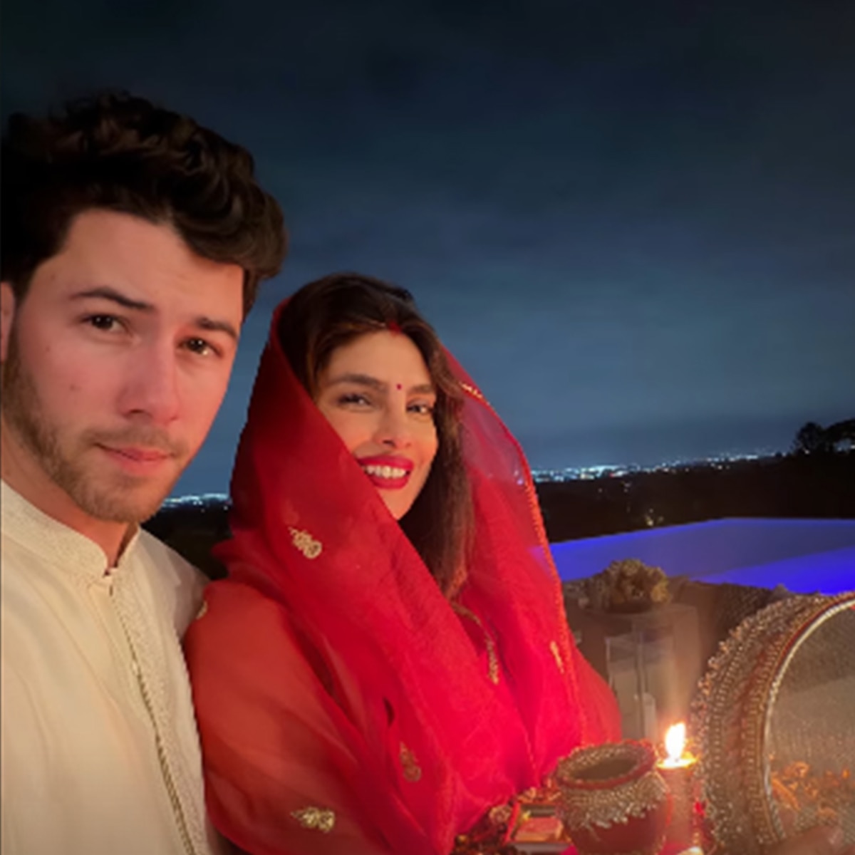 priyanka chopra celebrates karwa chauth