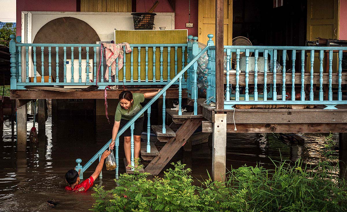 Thailand Village Flooding