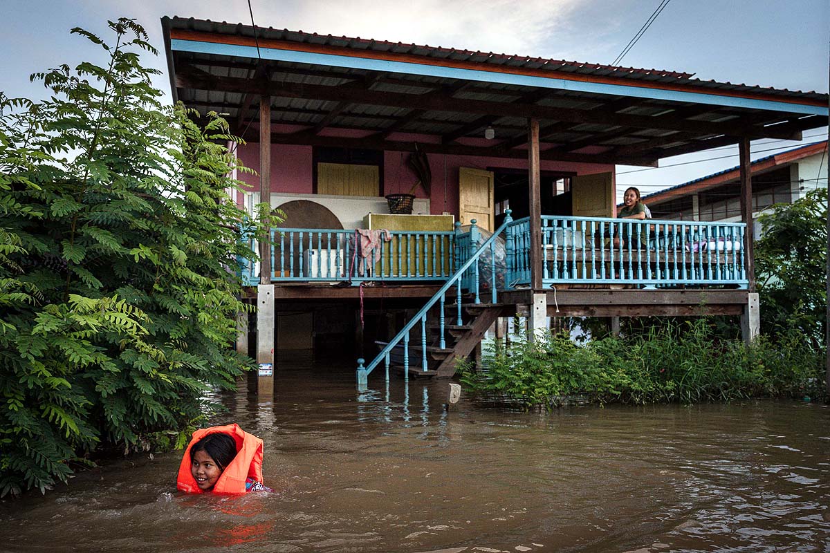 Thailand Village Flooding