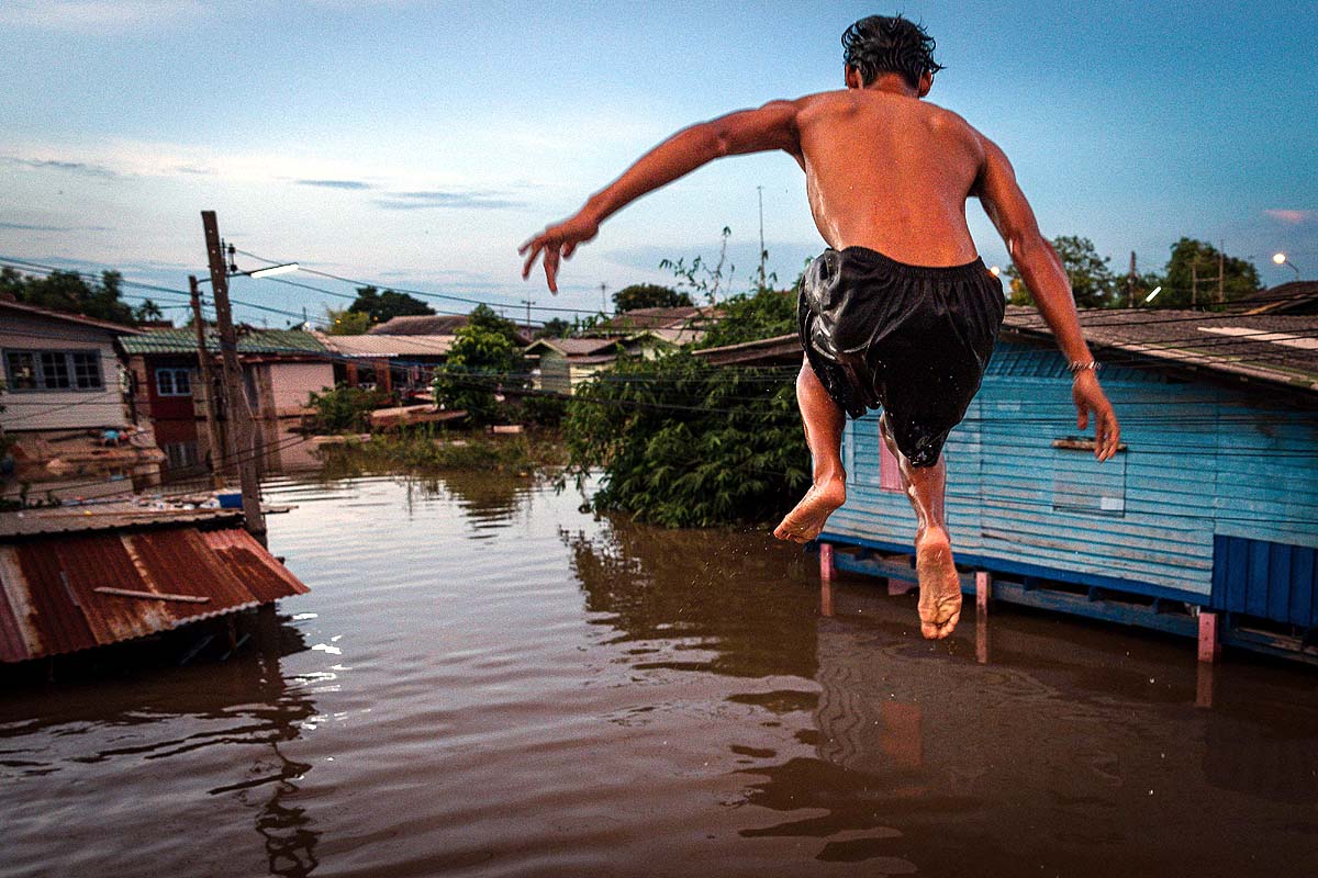 Thailand Village Flooding
