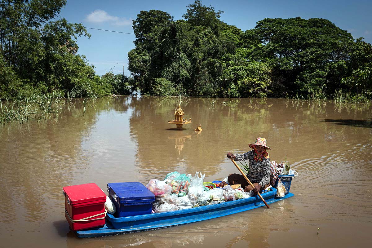 Thailand Village Flooding