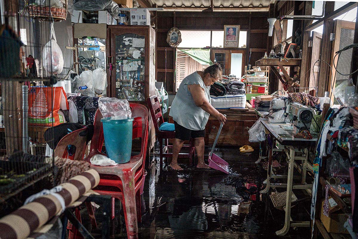 Thailand Village Flooding