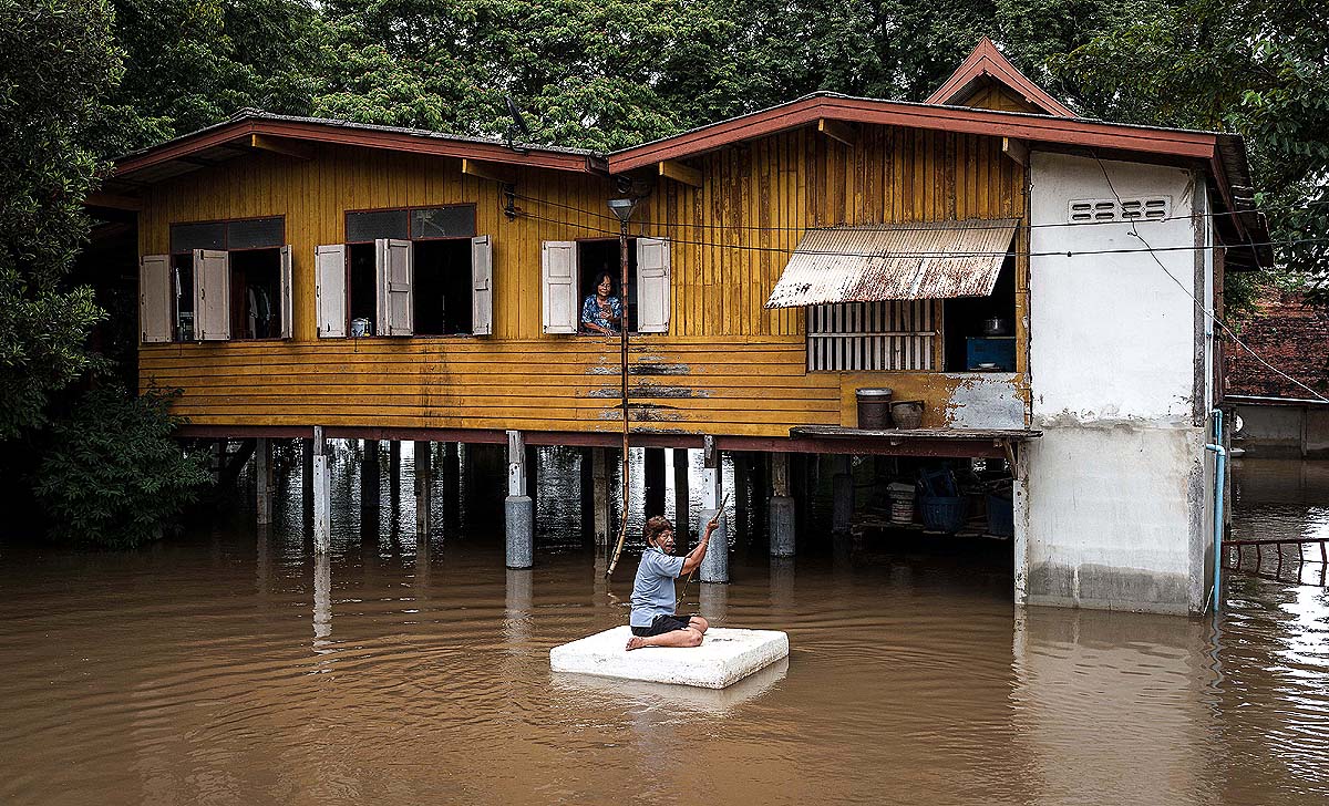 Thailand Village Flooding