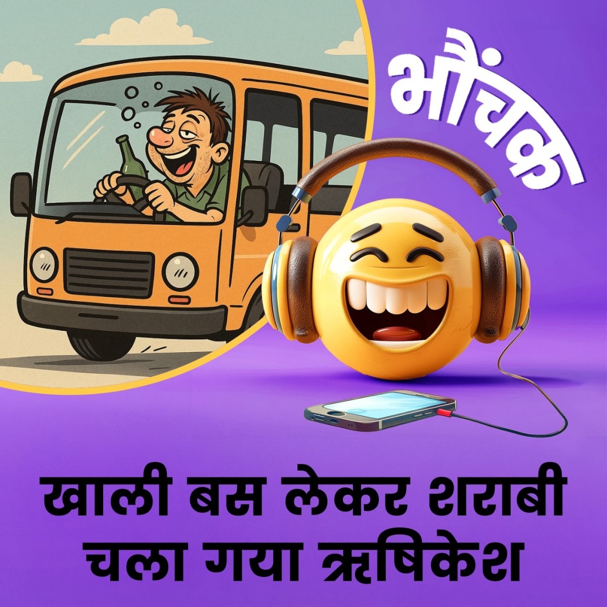 खेल खेल में स्टार्ट हो गयी बस, शराबी लेकर चल दिया | भौंचक