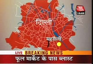 दिल्‍ली का मानचित्र