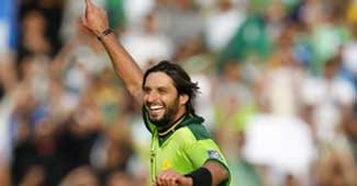 Pakistan captain Shahid Afridi