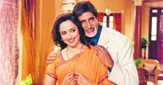 हेमा मालिनी और अमिताभ बच्‍चन