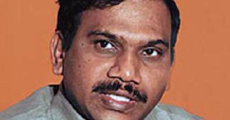 पूर्व दूरसंचार मंत्री ए राजा