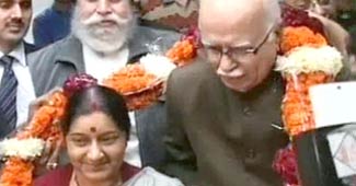 सुषमा स्‍वराज, लालकृष्‍ण आडवाणी