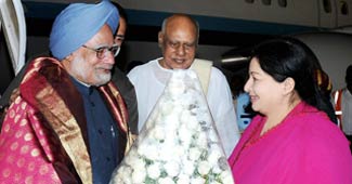 मनमोहन सिंह और जयललिता