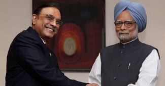 आसिफ अली जरदारी और मनमोहन सिंह