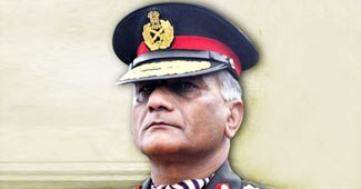 सेना प्रमुख वी के सिंह