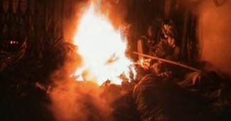 मार्केट में लगी आग