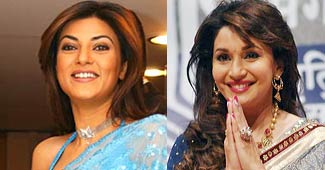 माधुरी दीक्षित और सुष्मिता सेन