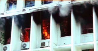 मुंबई की मंत्रालय में लगी आग