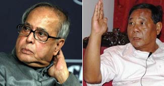 प्रणब मुखर्जी और पीए संगमा