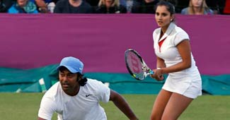 सानिया मिर्जा और लिएंडर पेस