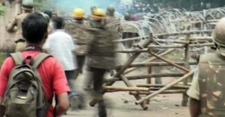 ओडिशा में कांग्रेस का उग्र प्रदर्शन