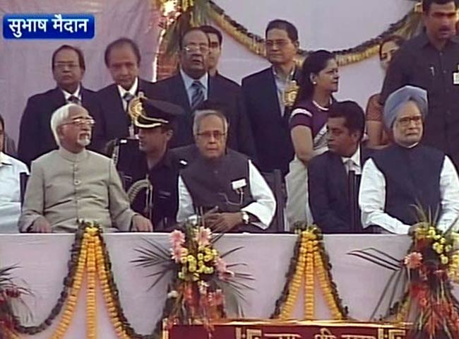 प्रणब मुखर्जी, हामिद अंसारी और मनमोहन सिंह