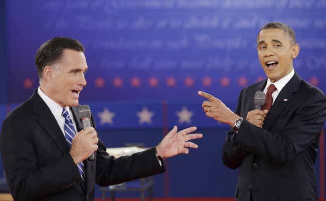 Barack Obama and Mitt Romney