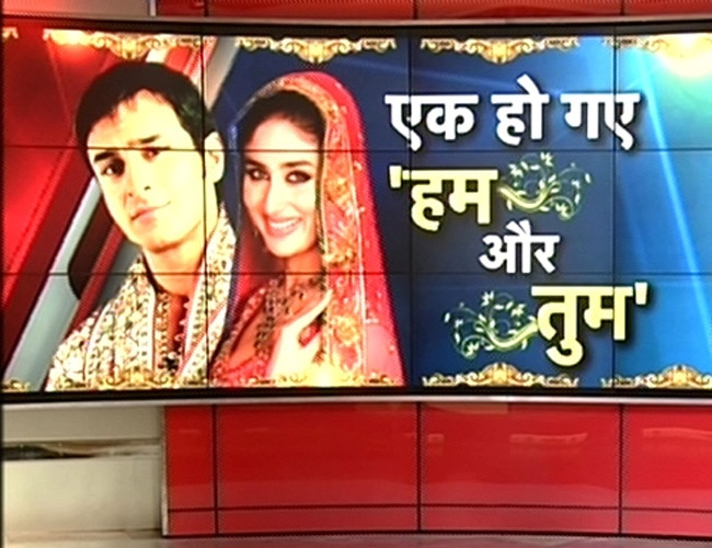 सैफ अली खान व अभिनेत्री करीना कपूर