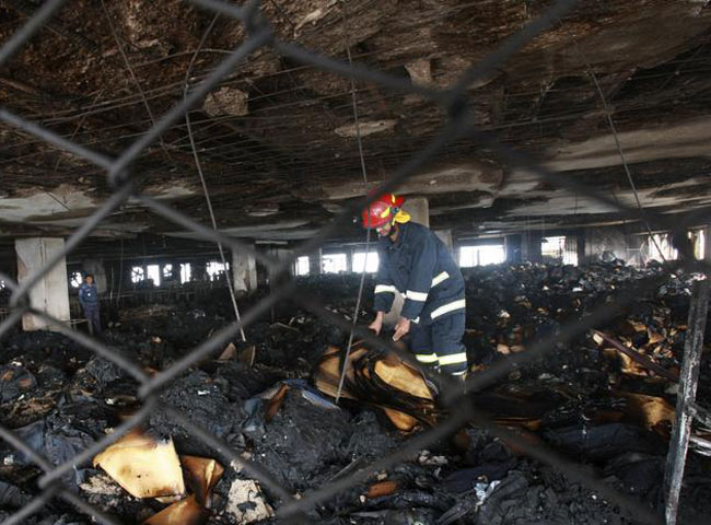 फैक्‍ट्री में आग