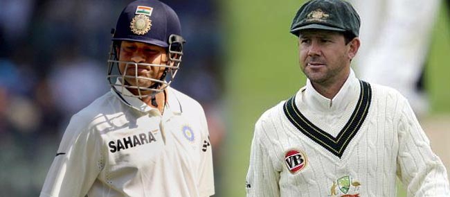 सचिन तेंदुलकर और रि‍की पों‍टिंग