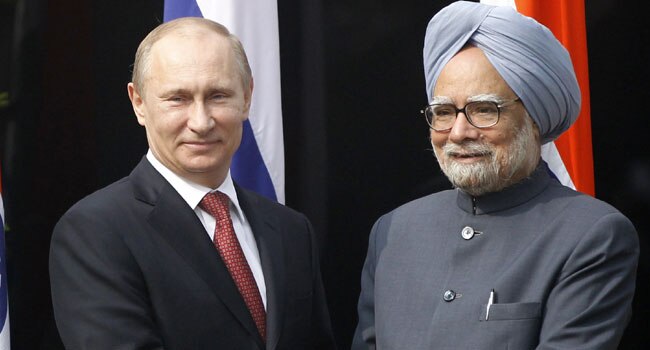 व्लादिमीर पुतिन और मनमोहन सिंह