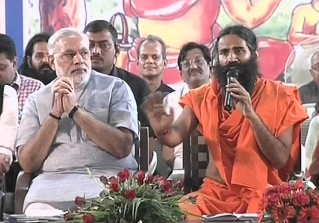 नरेंद्र मोदी और बाबा रामदेव