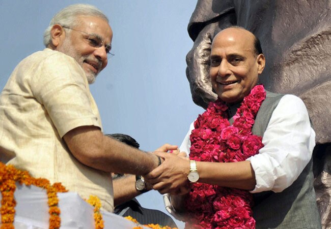 राजनाथ सिंह, नरेन्द्र मोदी