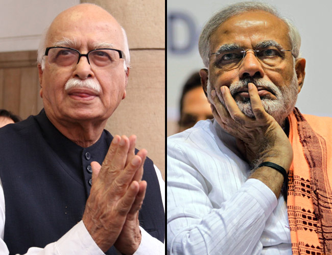 लालकृष्ण आडवाणी और नरेंद्र मोदी