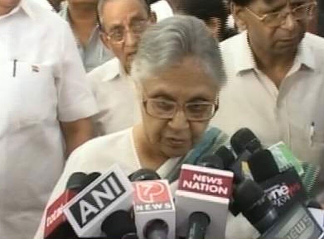 मुख्यमंत्री शीला दीक्षित