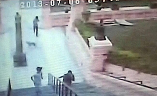 CCTV से मिली धमाके की तस्वीर