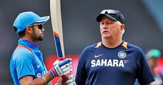 Virat Kohli and Duncan Fletcher