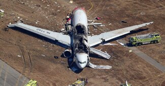 सैन फ्रांसिस्को में हादसे का शिकार विमान
