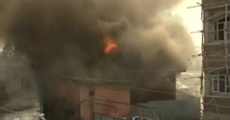 जम्मू कश्मीर लोक सचिवालय में आग