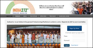 बीजेपी की वेबसाइट