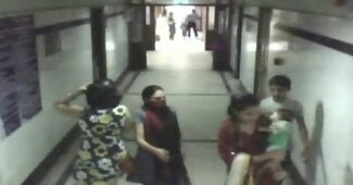 सीसीटीवी फुटेज में आई नकाबपोश महिला