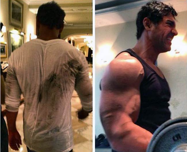 जिम में जॉन अब्राहम