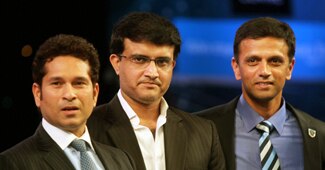 सचिन तेंदुलकर, सौरव गांगुली और राहुल द्रविड़