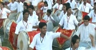 5 हजार ढोल बजाने का रिकॉर्ड