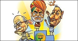 नरेंद्र मोदी और लाल कृष्ण आडवाणी