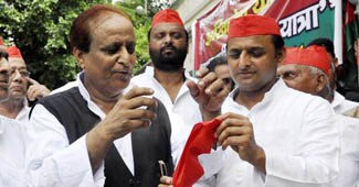 आजम खान और अखिलेश यादव