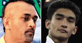 धोनी और शिवा थापा