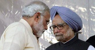 नरेंद्र मोदी और मनमोहन सिंह