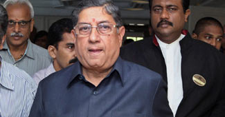 बीसीसीआई अध्यक्ष एन श्रीनिवासन